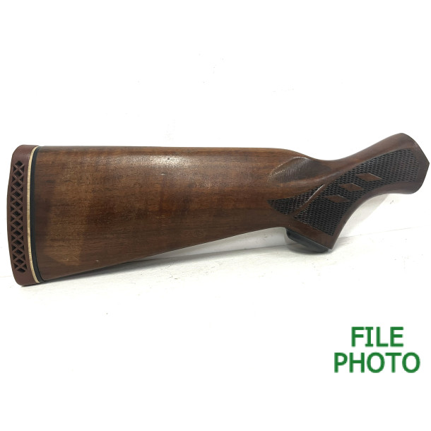 Butt Stock - Walnut - Checkered - 5th Pattern - w/ Red Recoil Pad - Original Butt Stock - Walnut - Checkered - 5th Pattern - w/ Red Recoil Pad - Original